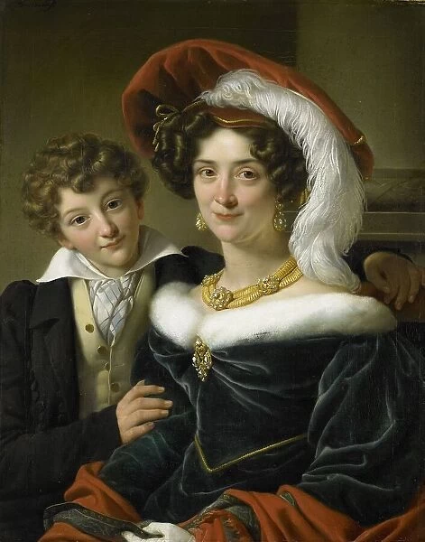 Rudolphina Wilhelmina Elizabeth de Sturler (1798-1873), second Wife of Count Johannes van den Bosch, Creator: Workshop of Cornelis Kruseman