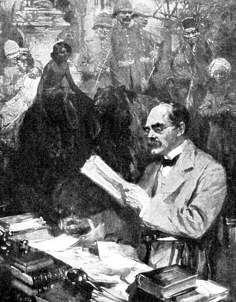 Rudyard Kipling, 1923. Artist: LEA