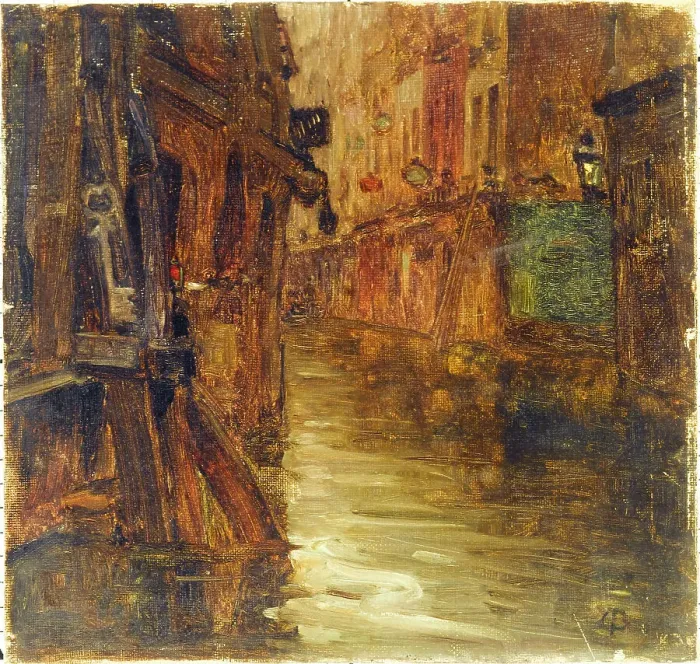 Framed Print : Rue de Bièvre, view of boulevard Saint-Germain (1910 floods), 1910. Creator: Germain Eugene Bonneton Framed Print : Rue de Bièvre, view of boulevard Saint-Germain (1910 floods), 1910. Creator: Germain Eugene Bonneton