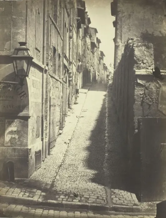 Framed Print : Rue des Grands Carmes, Vue prise de la Rue Ste. Marthe, 1862. Creator: Albert Terris Framed Print : Rue des Grands Carmes, Vue prise de la Rue Ste. Marthe, 1862. Creator: Albert Terris