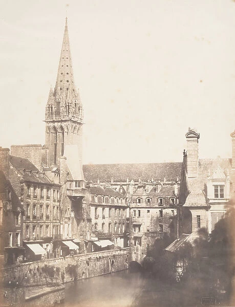 Rue des Petits Murs, Caen, 1852-54. Creator: Edmond Bacot