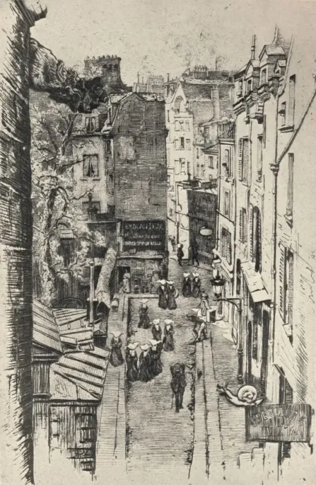Framed Print : Rue des Pretres-St Severin, 1915. Artist: Charles Jouas Framed Print : Rue des Pretres-St Severin, 1915. Artist: Charles Jouas