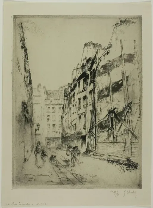 Framed Print : The Rue Domat, Paris, 1904. Creator: Gustave Leheutre Framed Print : The Rue Domat, Paris, 1904. Creator: Gustave Leheutre