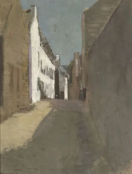 Framed Print : Rue a Douarnenez, c. 1880 Framed Print : Rue a Douarnenez, c. 1880
