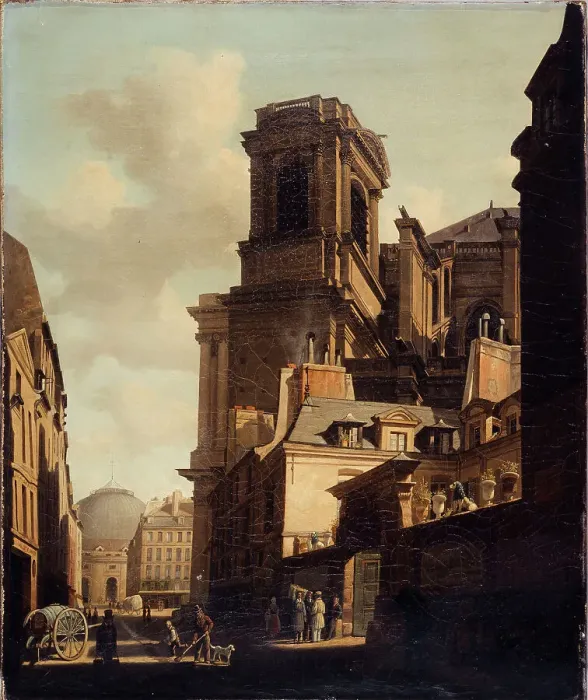 Framed Print : Rue du Jour in 1837, 1837. Creator: Unknown Framed Print : Rue du Jour in 1837, 1837. Creator: Unknown