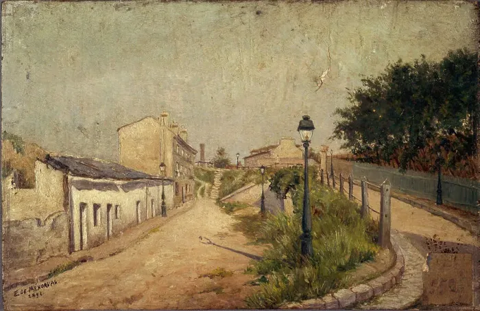 Framed Print : Rue du Pot-au-Lait in 1894, 1894. Creator: Eugene de Menorval Framed Print : Rue du Pot-au-Lait in 1894, 1894. Creator: Eugene de Menorval
