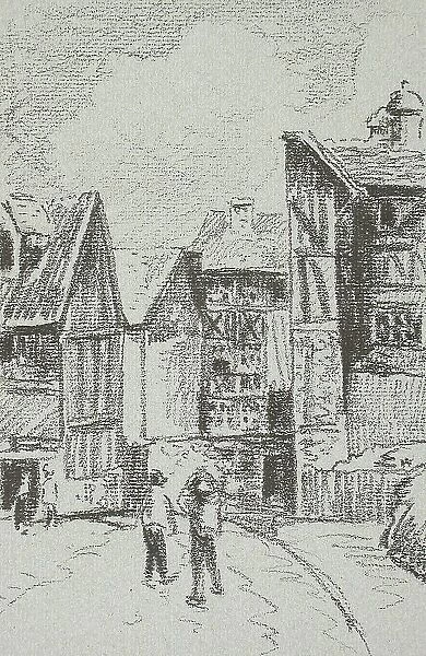 Rue Eugène-Duthuit, à Rouen, 1896. Creator: Camille Pissarro