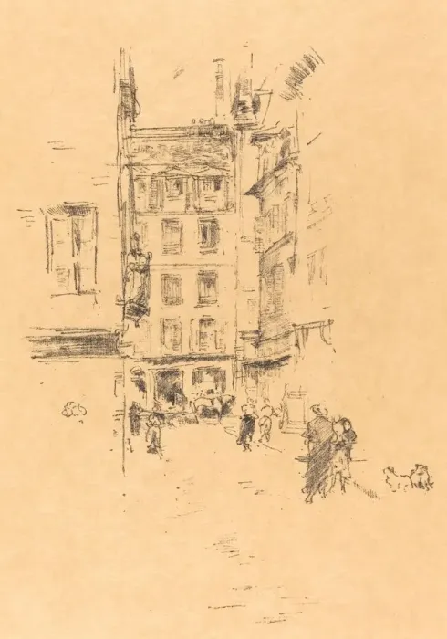 Framed Print : Rue Furstenburg, 1894. Creator: James Abbott McNeill Whistler Framed Print : Rue Furstenburg, 1894. Creator: James Abbott McNeill Whistler