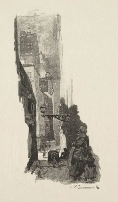 Framed Print : Rue Grenier sur lEau. Creator: Auguste Louis Lepere (French, 1849-1918) Framed Print : Rue Grenier sur lEau. Creator: Auguste Louis Lepere (French, 1849-1918)