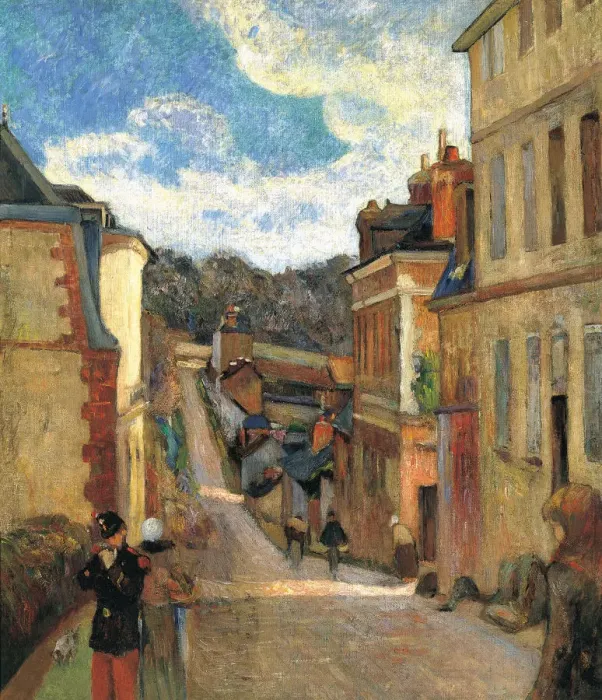 Framed Print : Rue Jouvenet in Rouen, 1884. Artist: Gauguin, Paul Eugene Henri (1848-1903) Framed Print : Rue Jouvenet in Rouen, 1884. Artist: Gauguin, Paul Eugene Henri (1848-1903)