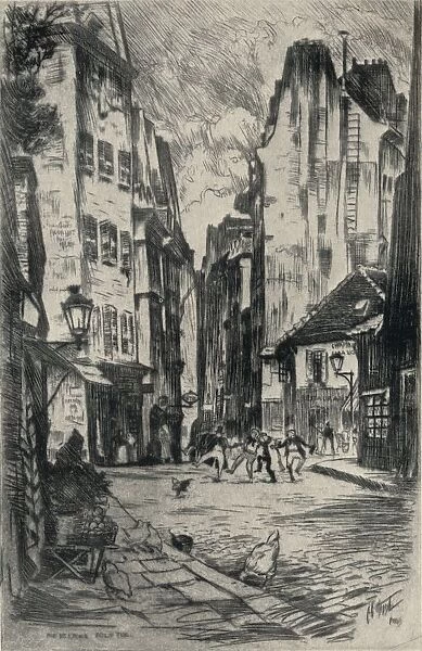 Rue de l Ecole-Polytechnique, 1915. Artist: Lester George Hornby