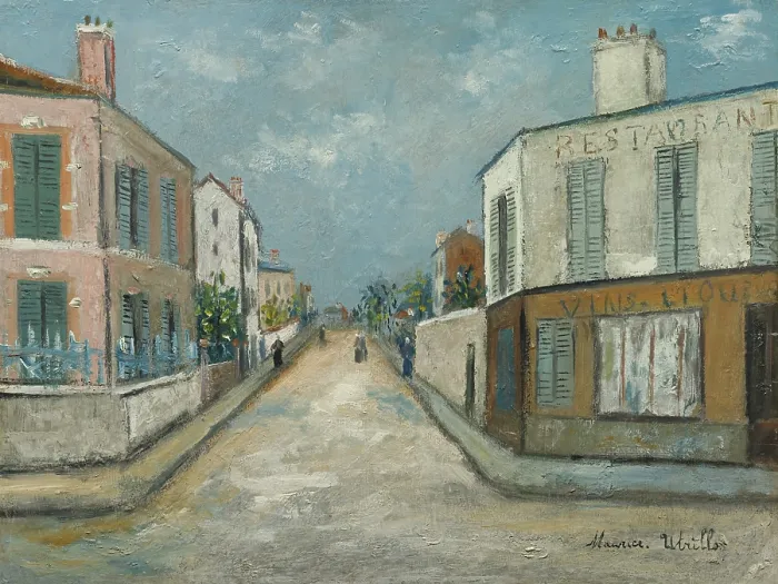 Framed Print : Rue de la Banlieue, 1912-1914. Creator: Maurice Utrillo Framed Print : Rue de la Banlieue, 1912-1914. Creator: Maurice Utrillo