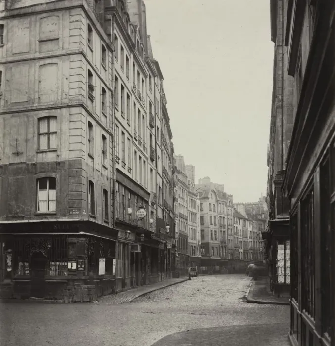 Framed Print : Rue de la Ferronnerie, c. 1865. Creator: Charles Marville (French, 1816-1879) Framed Print : Rue de la Ferronnerie, c. 1865. Creator: Charles Marville (French, 1816-1879)