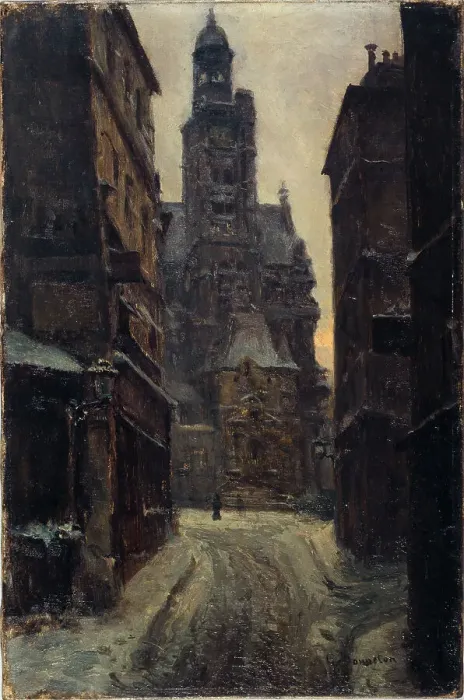 Framed Print : Rue de la Montagne-Saint-Geneviève, c1900. Creator: Germain Eugene Bonneton Framed Print : Rue de la Montagne-Saint-Geneviève, c1900. Creator: Germain Eugene Bonneton