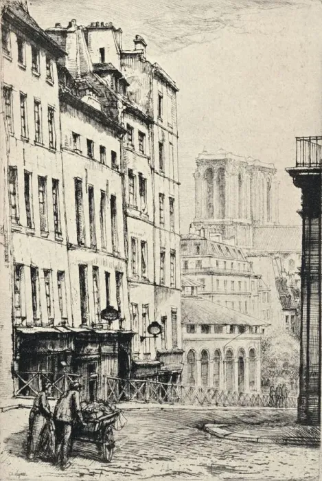 Framed Print : Rue de la Montagne-Ste Genevieve, 1915. Artist: Charles Heyman Framed Print : Rue de la Montagne-Ste Genevieve, 1915. Artist: Charles Heyman