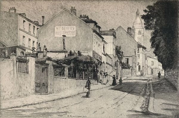 Rue de l'Abreuvoir, Montmartre, 1915. Artist: Emile Rousseau