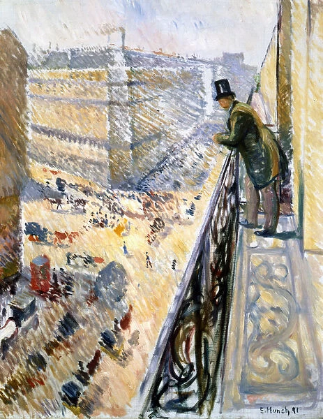 Rue Lafayette, Paris, 1891. Artist: Edvard Munch