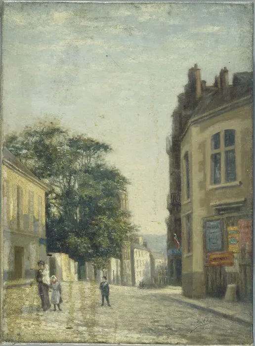 Framed Print : Rue Lhomond, opposite Rue Vauquelin, c1900. Creator: Paul Martelliere Framed Print : Rue Lhomond, opposite Rue Vauquelin, c1900. Creator: Paul Martelliere