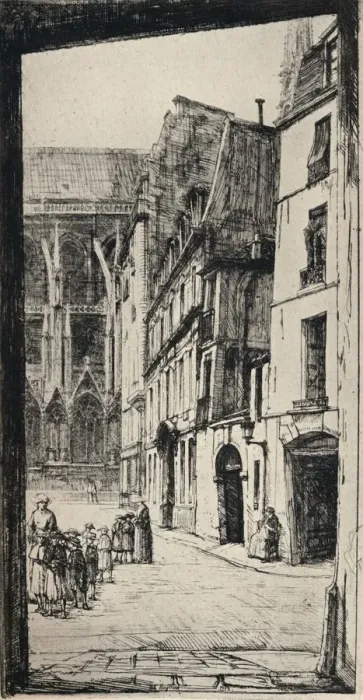 Framed Print : Rue Massillon, 1915. Artist: Charles Heyman Framed Print : Rue Massillon, 1915. Artist: Charles Heyman