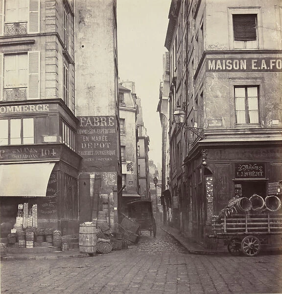 Rue Mondetour, de la rue Rambuteau, 1860s-70s. Creator: Charles Marville