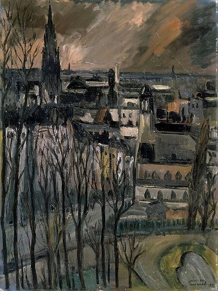 'Rue Montagne de la Cour', 1933. Creator: Jules-Marie Canneel