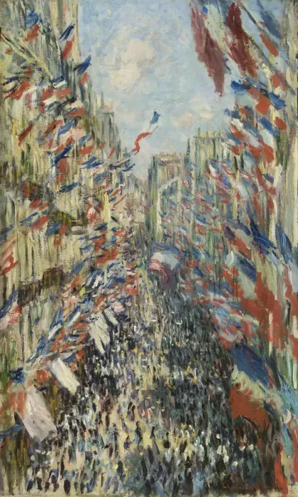 Framed Print : The Rue Montorgueil in Paris. Celebration of June 30, 1878, 1878. Artist: Monet, Claude (1840-1926) Framed Print : The Rue Montorgueil in Paris. Celebration of June 30, 1878, 1878. Artist: Monet, Claude (1840-1926)