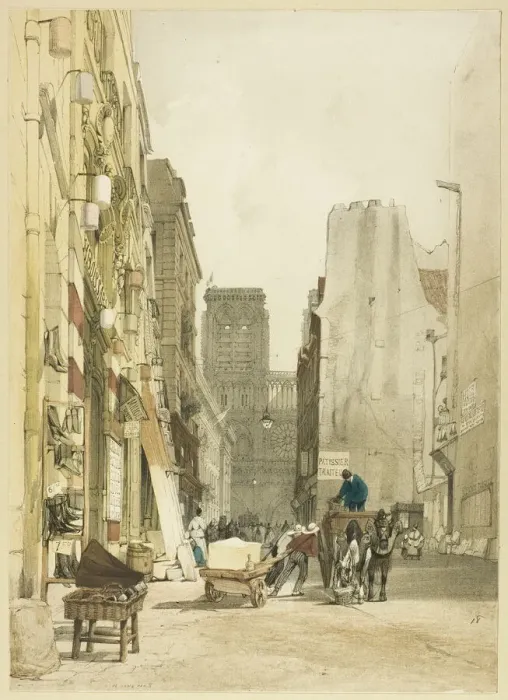 Framed Print : Rue Notre Dame, Paris, 1839. Creator: Thomas Shotter Boys Framed Print : Rue Notre Dame, Paris, 1839. Creator: Thomas Shotter Boys