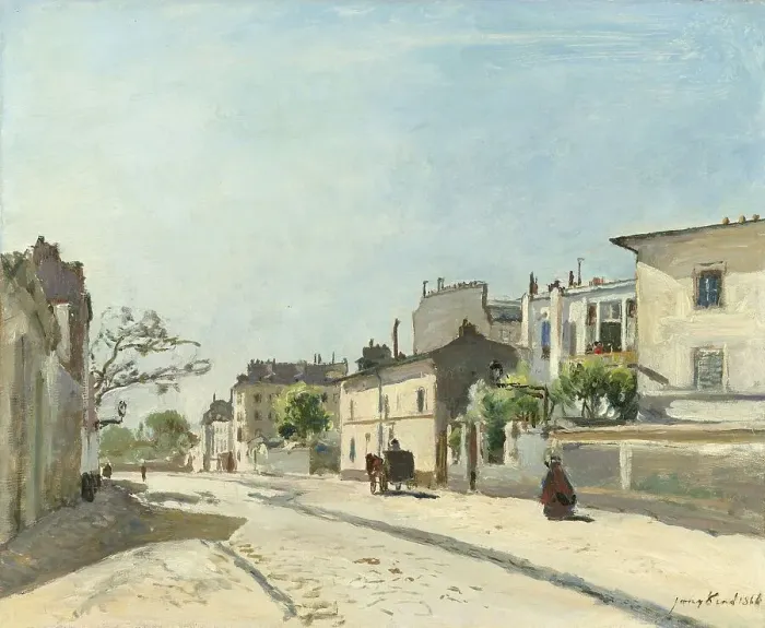 Framed Print : Rue Notre-Dame, Paris, 1866. Creator: Johan Barthold Jongkind Framed Print : Rue Notre-Dame, Paris, 1866. Creator: Johan Barthold Jongkind