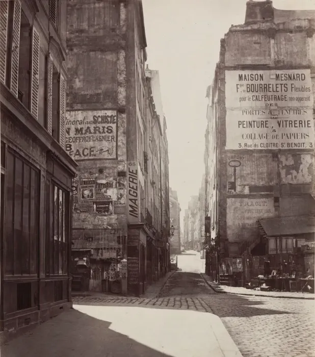Framed Print : Rue Saint-Jacques, 1864-before February 1867. Creator: Charles Marville Framed Print : Rue Saint-Jacques, 1864-before February 1867. Creator: Charles Marville