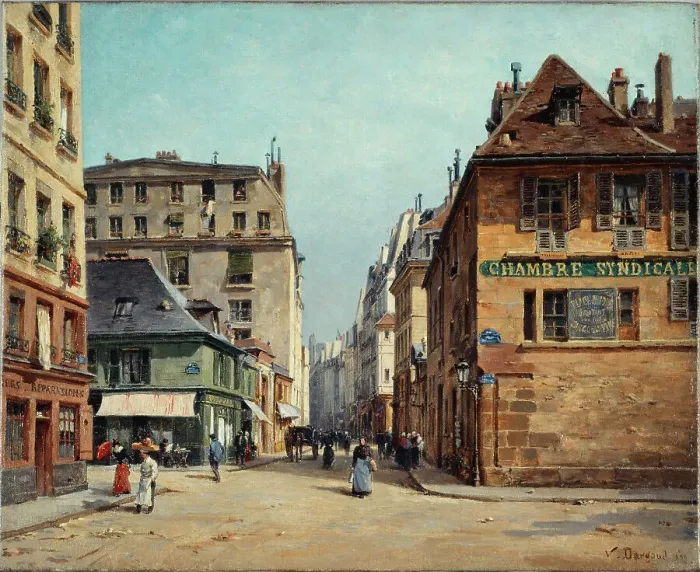 Framed Print : Rue Saint-Paul, 1892. Creator: Paul Joseph Victor Dargaud Framed Print : Rue Saint-Paul, 1892. Creator: Paul Joseph Victor Dargaud