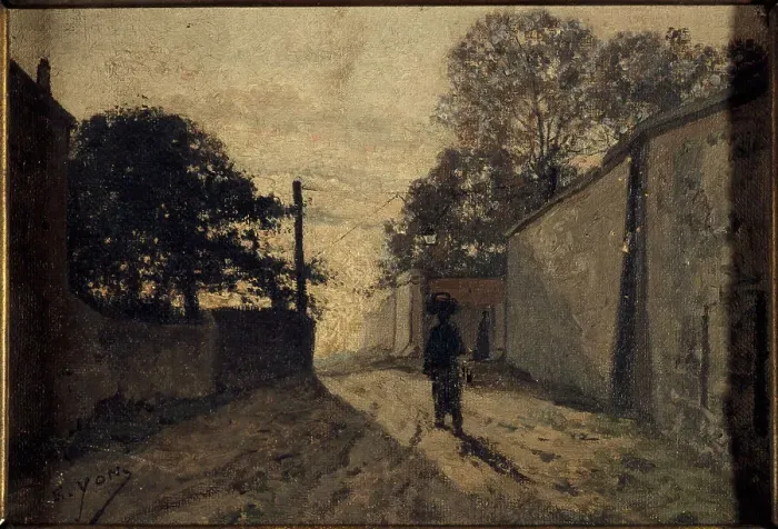 Framed Print : Rue Saint-Vincent in Montmartre, c1865. Creator: Edmond Charles Joseph Yon Framed Print : Rue Saint-Vincent in Montmartre, c1865. Creator: Edmond Charles Joseph Yon