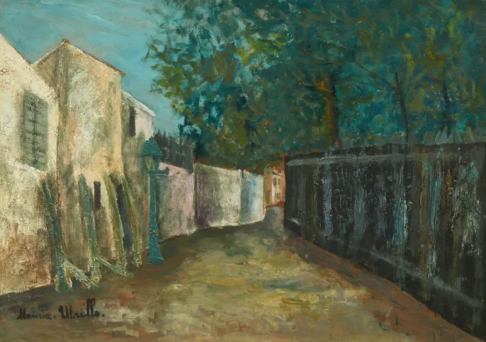 Framed Print : Rue Saint-Vincent, Montmartre, c1908-1910. Creator: Utrillo, Maurice (1883-1955) Framed Print : Rue Saint-Vincent, Montmartre, c1908-1910. Creator: Utrillo, Maurice (1883-1955)