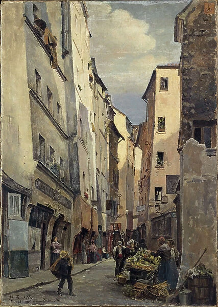 Rue de Venise in 1893, 1893. Creator: Raphael Boutillier