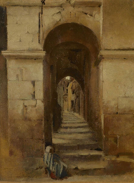 Ruelle à Rome, between 1859 and 1864. Creator: Jean Jacques Henner