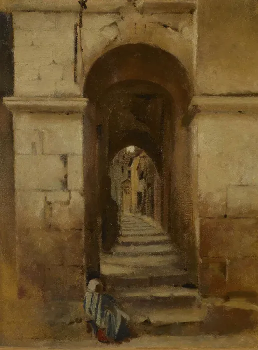 Framed Print : Ruelle à Rome, between 1859 and 1864. Creator: Jean Jacques Henner Framed Print : Ruelle à Rome, between 1859 and 1864. Creator: Jean Jacques Henner