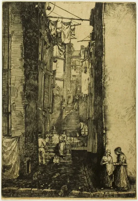 Framed Print : Ruelle du Pecheur, 1902. Creator: Donald Shaw MacLaughlan Framed Print : Ruelle du Pecheur, 1902. Creator: Donald Shaw MacLaughlan
