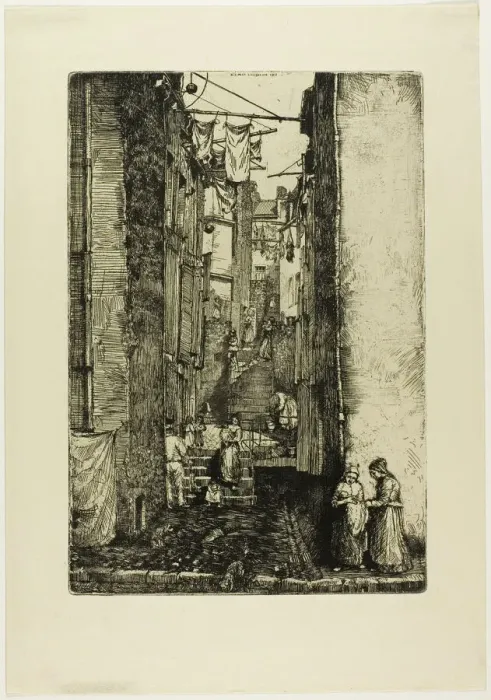 Framed Print : Ruelle du Pecheur, 1902. Creator: Donald Shaw MacLaughlan Framed Print : Ruelle du Pecheur, 1902. Creator: Donald Shaw MacLaughlan