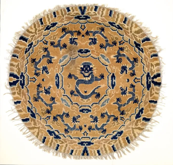 Framed Print : Rug, 19th century. Creator: Unknown Framed Print : Rug, 19th century. Creator: Unknown