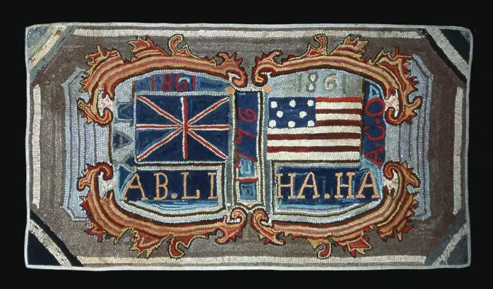 Framed Print : Rug, United States, After 1861. Creator: Unknown