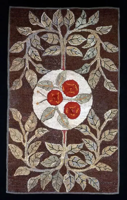 Framed Print : Rug, United States, 19th century. Creator: Unknown Framed Print : Rug, United States, 19th century. Creator: Unknown