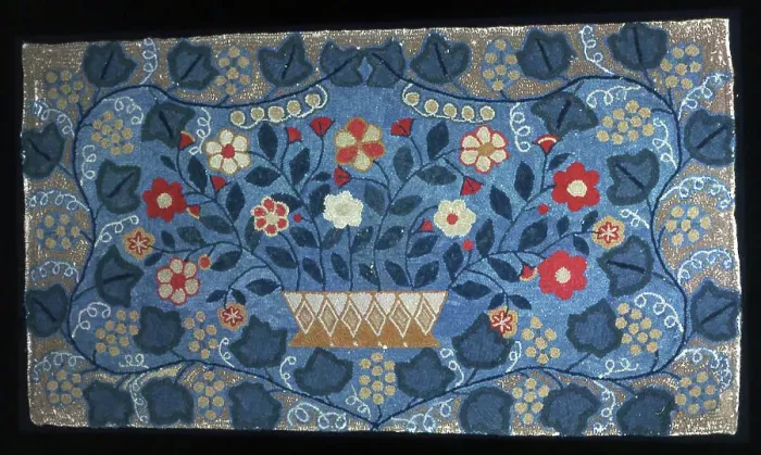 Framed Print : Rug, United States, 19th century. Creator: Unknown Framed Print : Rug, United States, 19th century. Creator: Unknown
