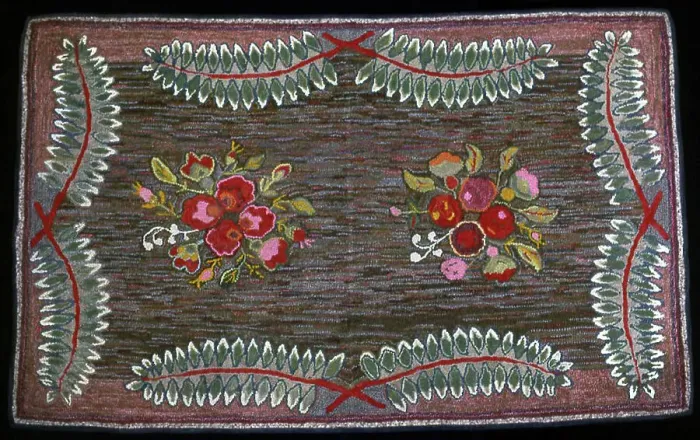 Framed Print : Rug, United States, 19th century. Creator: Unknown Framed Print : Rug, United States, 19th century. Creator: Unknown