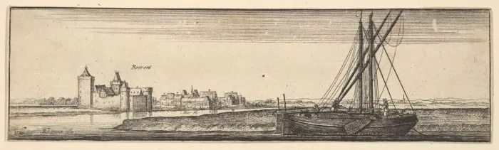 Framed Print : Ruhrort, 1642-44. Creator: Wenceslaus Hollar Framed Print : Ruhrort, 1642-44. Creator: Wenceslaus Hollar