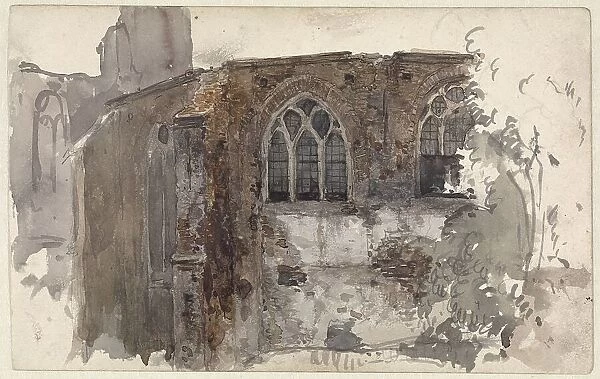 Ruin of a church, c.1834-c.1893. Creator: Willem Antonie van Deventer