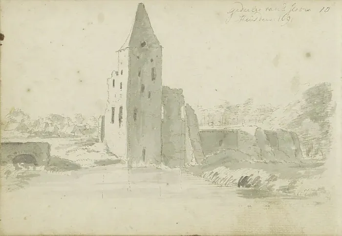 Framed Print : Ruin of Heusden Castle, 1691. Creator: Abraham Meyling Framed Print : Ruin of Heusden Castle, 1691. Creator: Abraham Meyling
