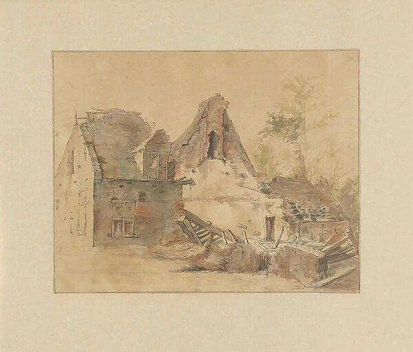 Ruin of a house, 1816. Creator: Jacob de Vos