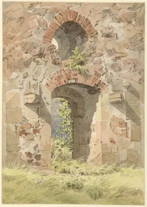 Framed Print : Ruin of the Monastery of the Holy Cross, Meissen, 1824. Creator: Friedrich, Caspar David Framed Print : Ruin of the Monastery of the Holy Cross, Meissen, 1824. Creator: Friedrich, Caspar David