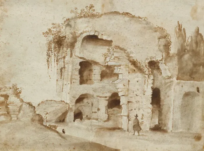 Framed Print : A Ruin On The Palatine Hill, 1630-35. Creator: Claude Lorrain Framed Print : A Ruin On The Palatine Hill, 1630-35. Creator: Claude Lorrain
