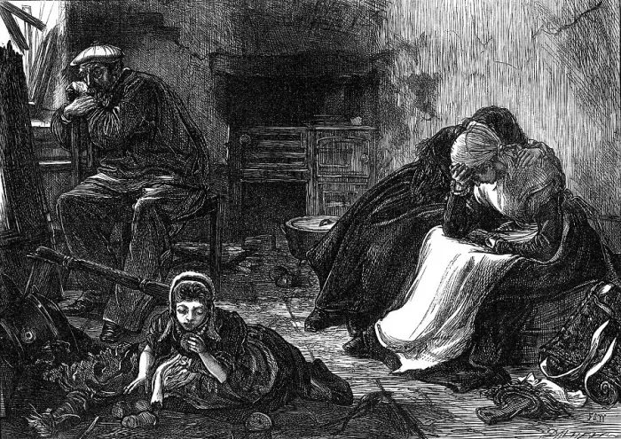 Framed Print : The ruin around Paris: home!, 1871. Creator: Dalziel Brothers Framed Print : The ruin around Paris: home!, 1871. Creator: Dalziel Brothers