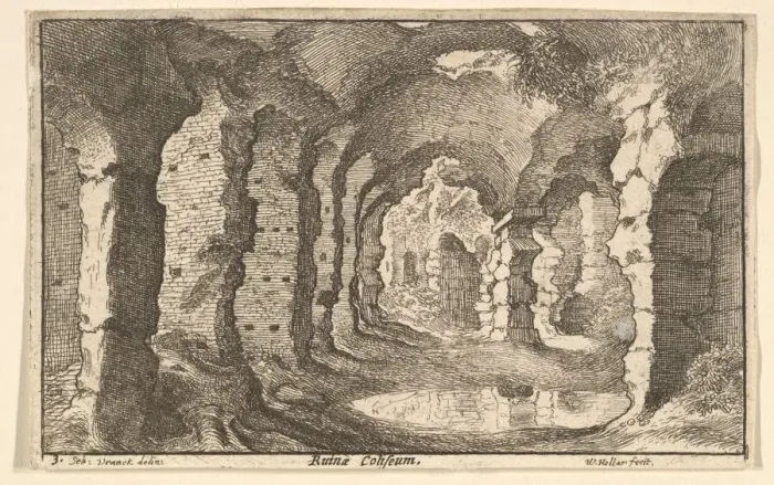 Framed Print : Ruinae Coliseum, ca. 1650. Creator: Wenceslaus Hollar Framed Print : Ruinae Coliseum, ca. 1650. Creator: Wenceslaus Hollar